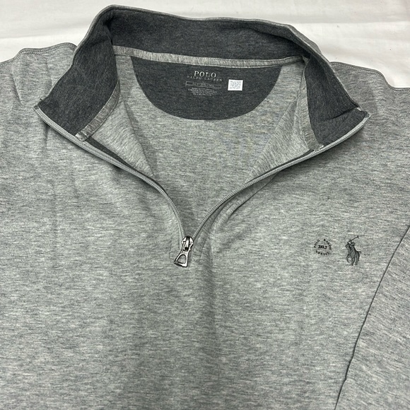 Polo Ralph Lauren Men's Luxury Quarter-Zip Pullover. 58% polyester 42% cotton - Picture 3 of 15
